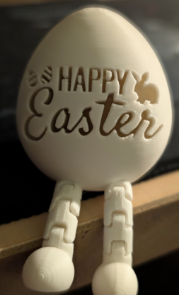 Easter Egg w/Dangling Legs