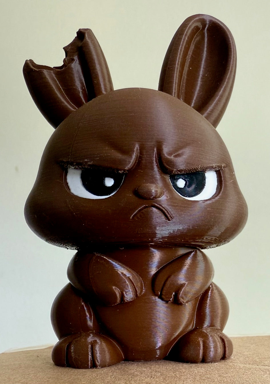 Grumpy Chocolate Bunny